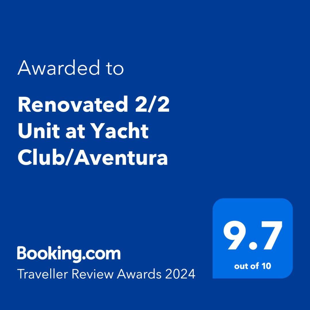 Apartamento Renovated 2/2 Unit At Yacht Club/Aventura Exterior foto